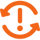 Warning cycle icon